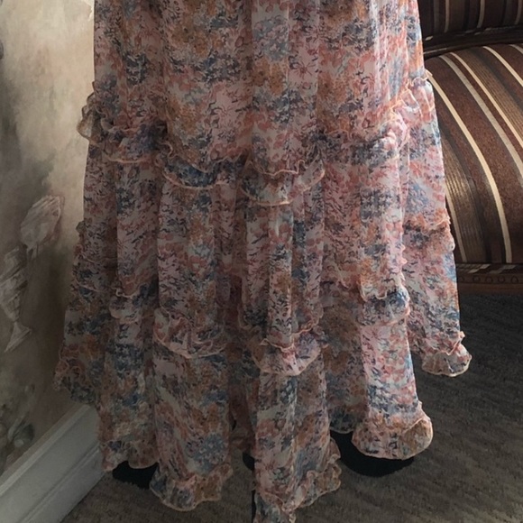 LOVE SAM /ANTHRO LARGE LOVE THE LABEL WATERLILY DRESS NWT - Picture 5 of 7